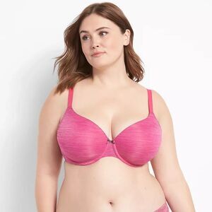 Cacique Fuschia Pink Lightly Lined T-Shirt Bra size 38DDD
